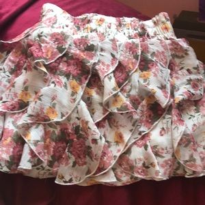 A used floral skirt